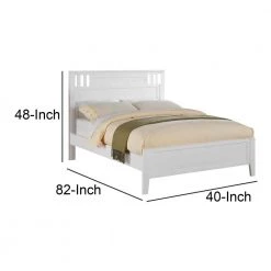 Marvellous White Wooden Finish Twin Bed by Benjara 12 Marvellous White Wooden Finish Twin Bed by Benjara -Cheap Benjara Store white benjara platform beds bm171658 44 1000