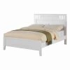 Marvellous White Wooden Finish Twin Bed by Benjara