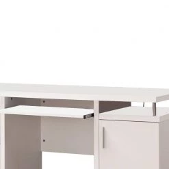 55 in. Rectangular White Wooden 2-Drawer Writing Desk with Keyboard Tray by Benjara 11 55 in. Rectangular White Wooden 2-Drawer Writing Desk with Keyboard Tray by Benjara -Cheap Benjara Store white benjara writing desks bm156220 77 1000