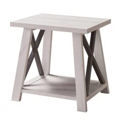 22 in. White Oak and Distressed Grey Rectangle Wood Top Farmhouse End Table with 1 Shelf by Benjara -Cheap Benjara Store white oak and gray benjara end side tables bm279758 31 1000