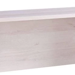 27 in. H x 15 in. W White Oak Rectangular Wooden Writing Desk Return with Casters and Grain Details by Benjara -Cheap Benjara Store white oak benjara computer desks bm208937 4f 1000